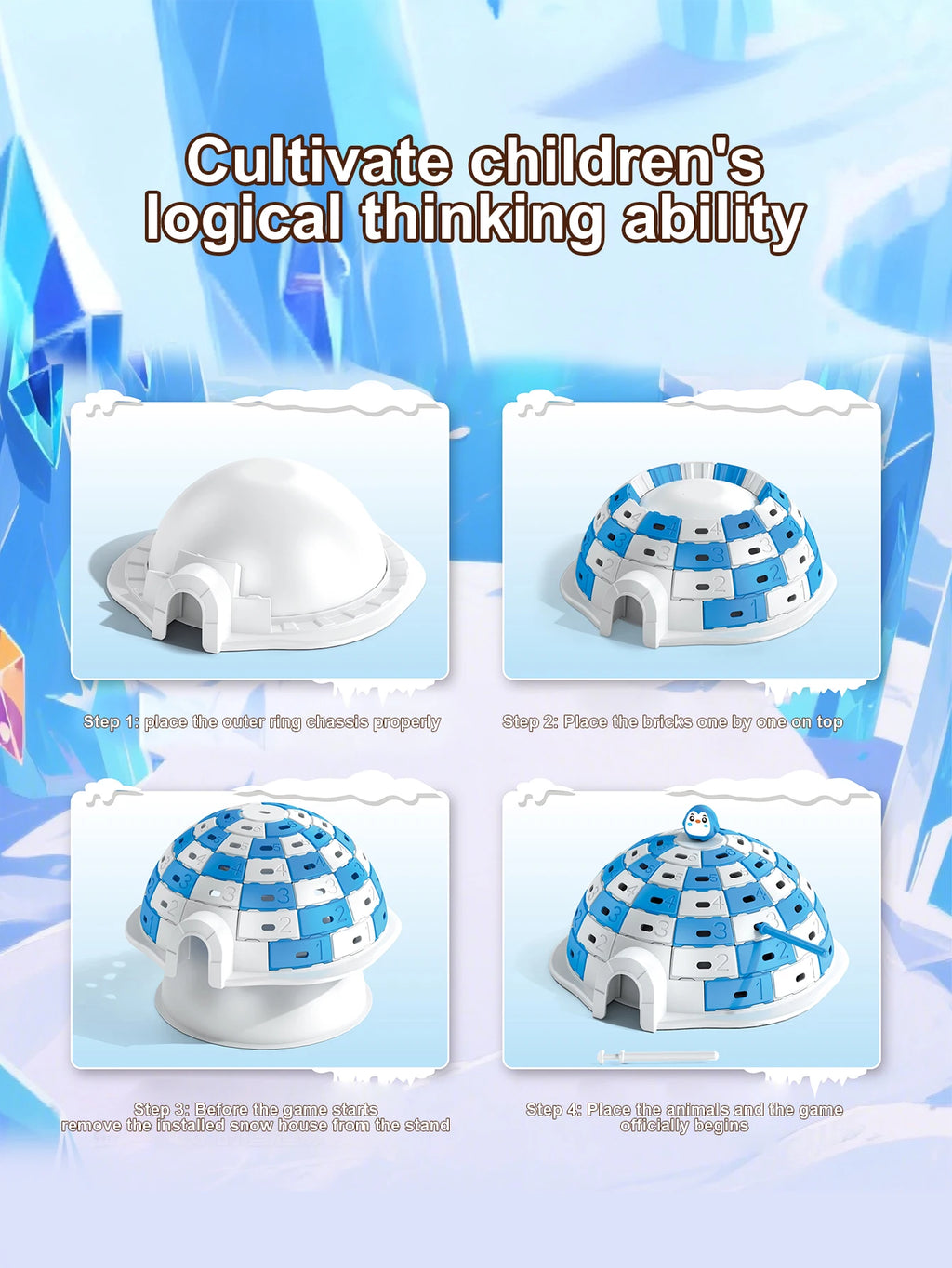 Children's Ice Breaking Challenge Toys Puzzle Hands on Brainstorming Desktop Games Parent Child Interaction Gifts