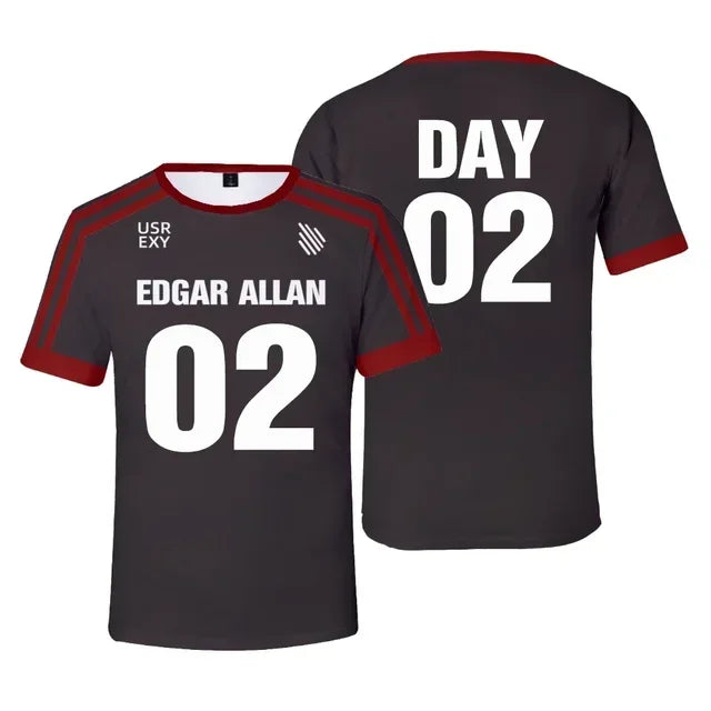 Nueva camiseta Foxhole Court Edgar Allen Raven lacrosse,camiseta 3D,ropa para hombre/mujer