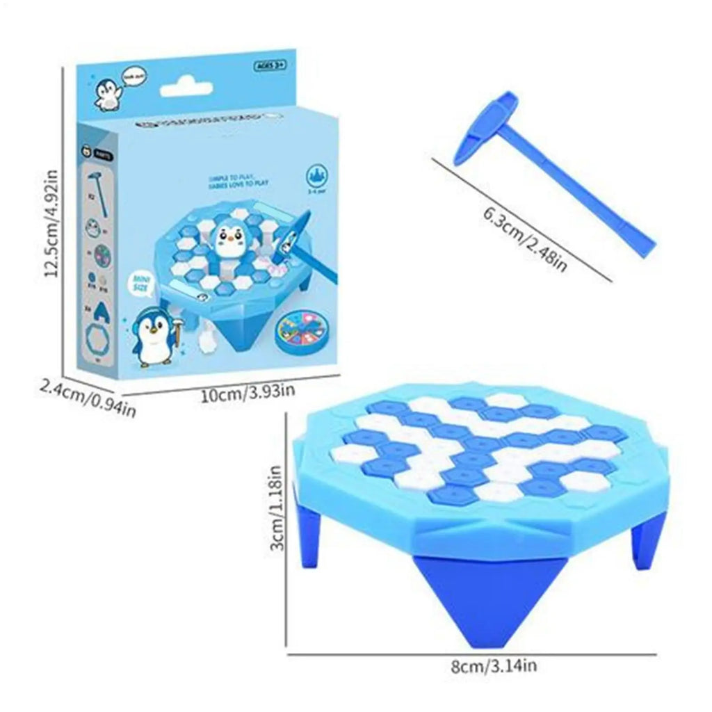 Penguin Ice breaking toys Hand-eye Coordination Board Games with Hammer Penguin ice tapping games For Gathering