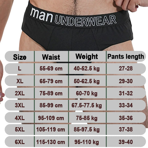 2Pcs Men‘s Large Briefs Mens Comfortable Underpants Man Sexy Gifts Underwear Stunend Breathable Triangle Panties Para Hombres