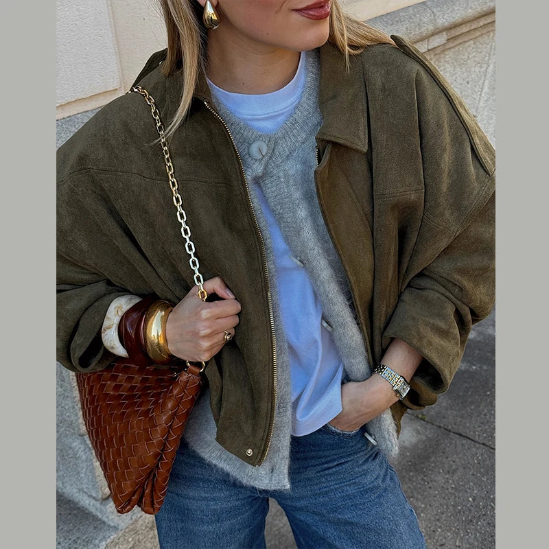 Fashion Coat Short Pant Women Set Casual Loose Lapel  Button Long Sleeve Female Jacket Suit 2025 Autumn High Street Lady Sets