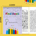 Interactive Hidden Objects Book for Youngsters Concentration Training & Educational Fun with Find and Color Puzzle School Family