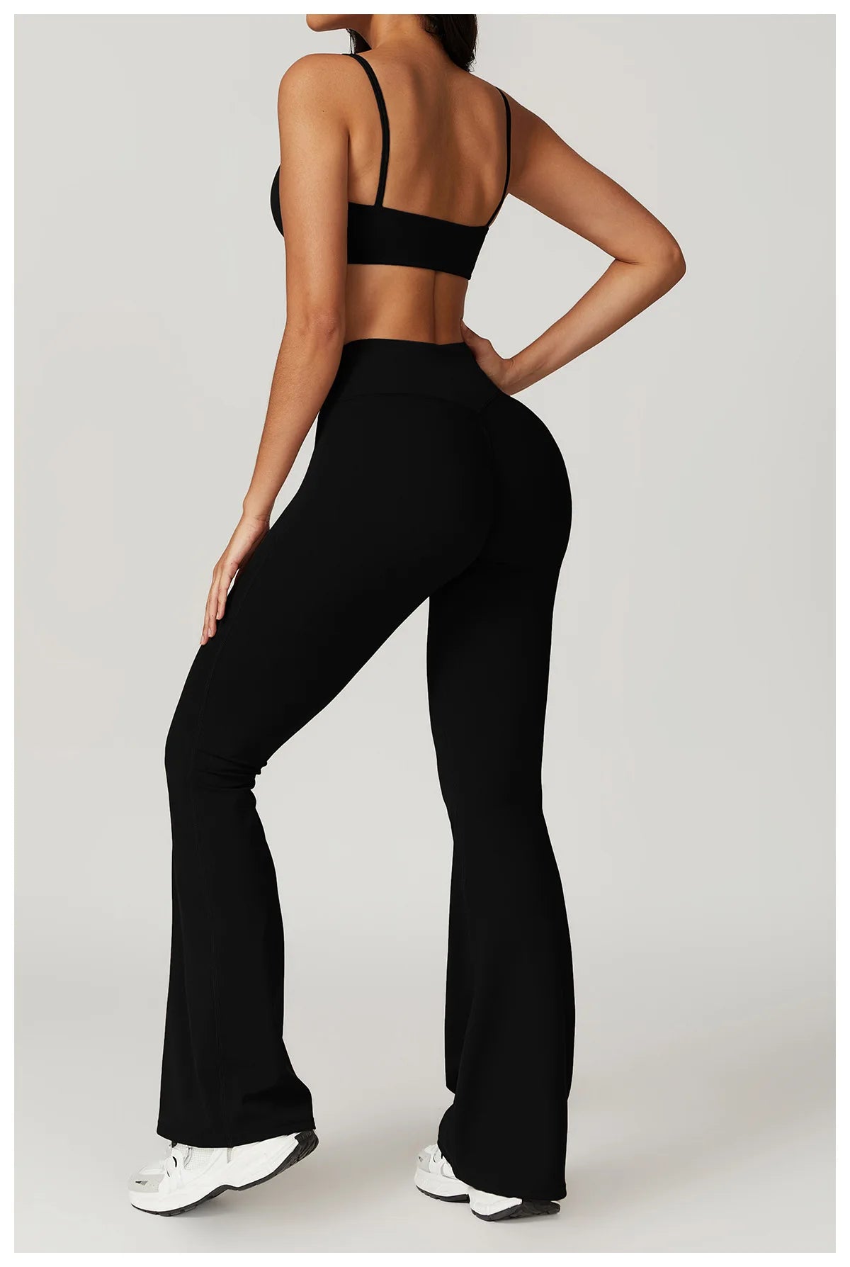 Flared Pants Women Yoga Bell-bottoms Tight Lifting Dance High Waist Tights Sport Pants Gym Running Breathable Fitness Leggings