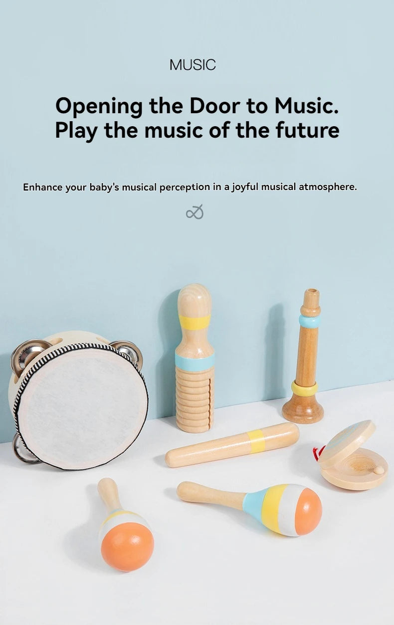 Interactive Musical Toy Wooden Toys Child Percussion Instruments Early Educational Toys Birthday Gifts for Toddlers Girl Boy