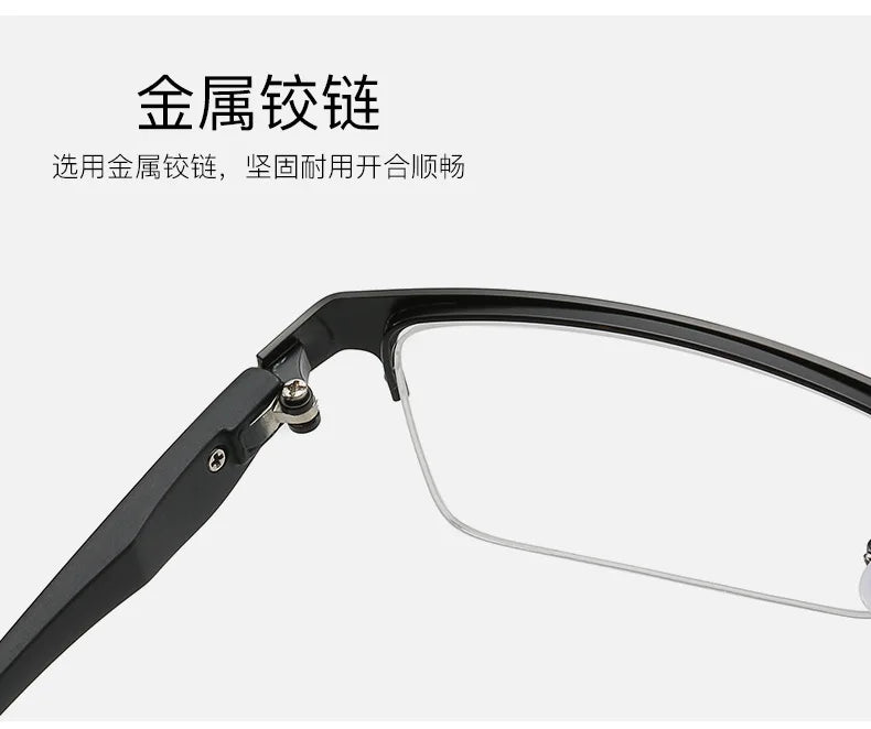 IENJOY Half-frame Reading Glasses Gafas de lectura para hombres High Quality Business Glasses Presbyopic Eyeglasses 1.0 2.0 3.0