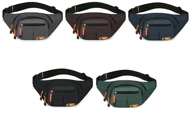Oxford Waterproof Unisex Waist Bag - Large Capacity, Wear - Resistant Multifunctional Fanny Pack (Riñoneras Para Hombre)