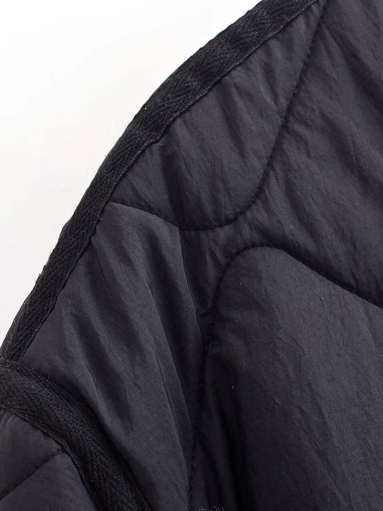 Nlzgmsj Autumn Winter Women's Solid Single-breasted O-Neck Jacket Fashion  Long Sleeve Coat  Street Casual  Short  Jacket