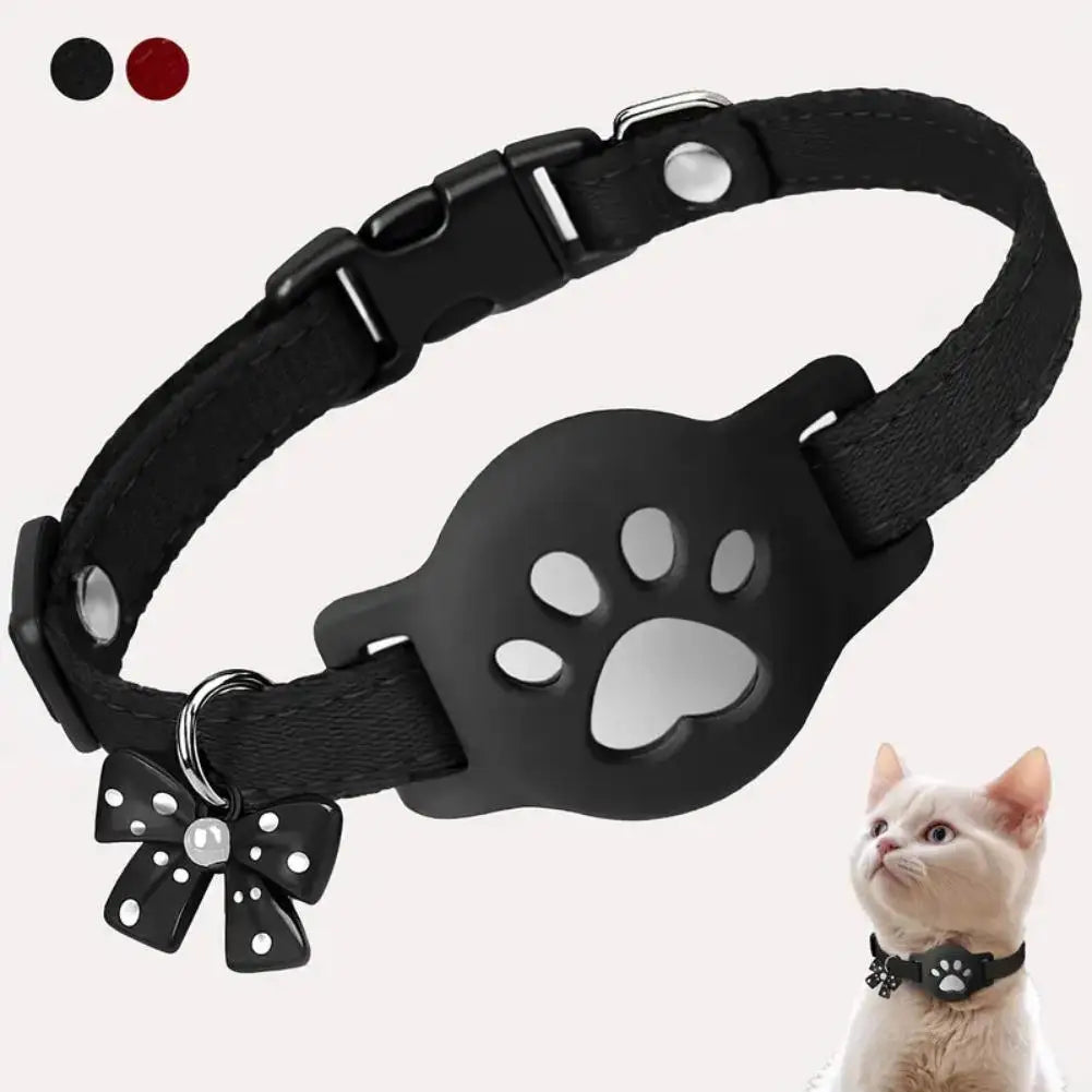 Pet Reflective Collar Locator Cat Dog IOS Android Air Tag Holder Waterproof Adjustable GPS Tracker Necklace Pet Supplies NEW