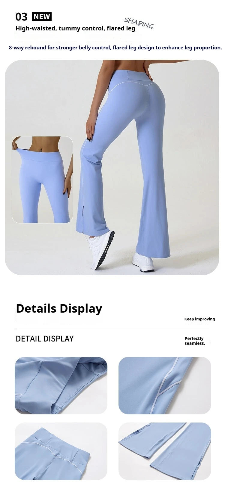 Flared Sports Yoga Pants High-Waisted Women Pants and Trousers Women Trousers Fitness Female Clothing Solid Color Women
