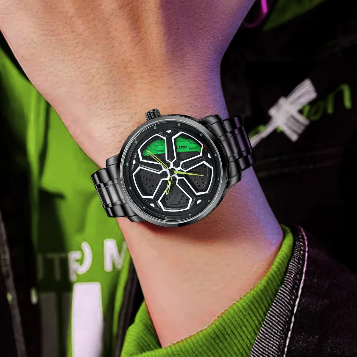 2025 NIBOSI Watches for Men Men Watch Quartz Watch Men Fashion Spinning Supar Car Wheel Watches for Men Relogio Masculino