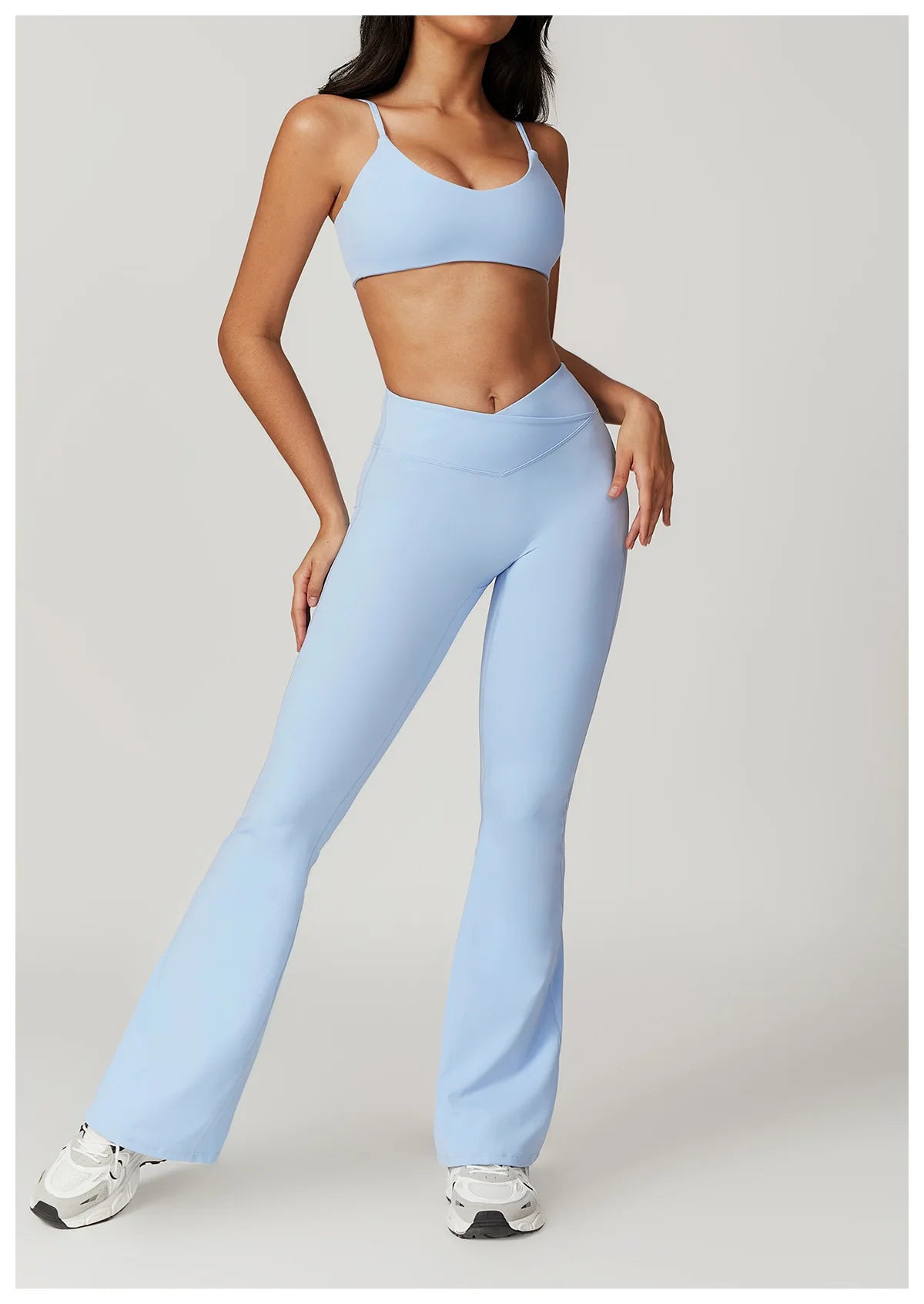 Flared Pants Women Yoga Bell-bottoms Tight Lifting Dance High Waist Tights Sport Pants Gym Running Breathable Fitness Leggings