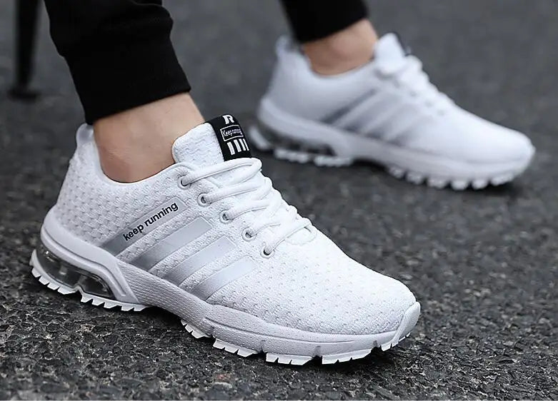 New Men Shoes Casual White Sneakers Mens Trainers Men Sneakers Leisure Blue Shoes Men Tenis