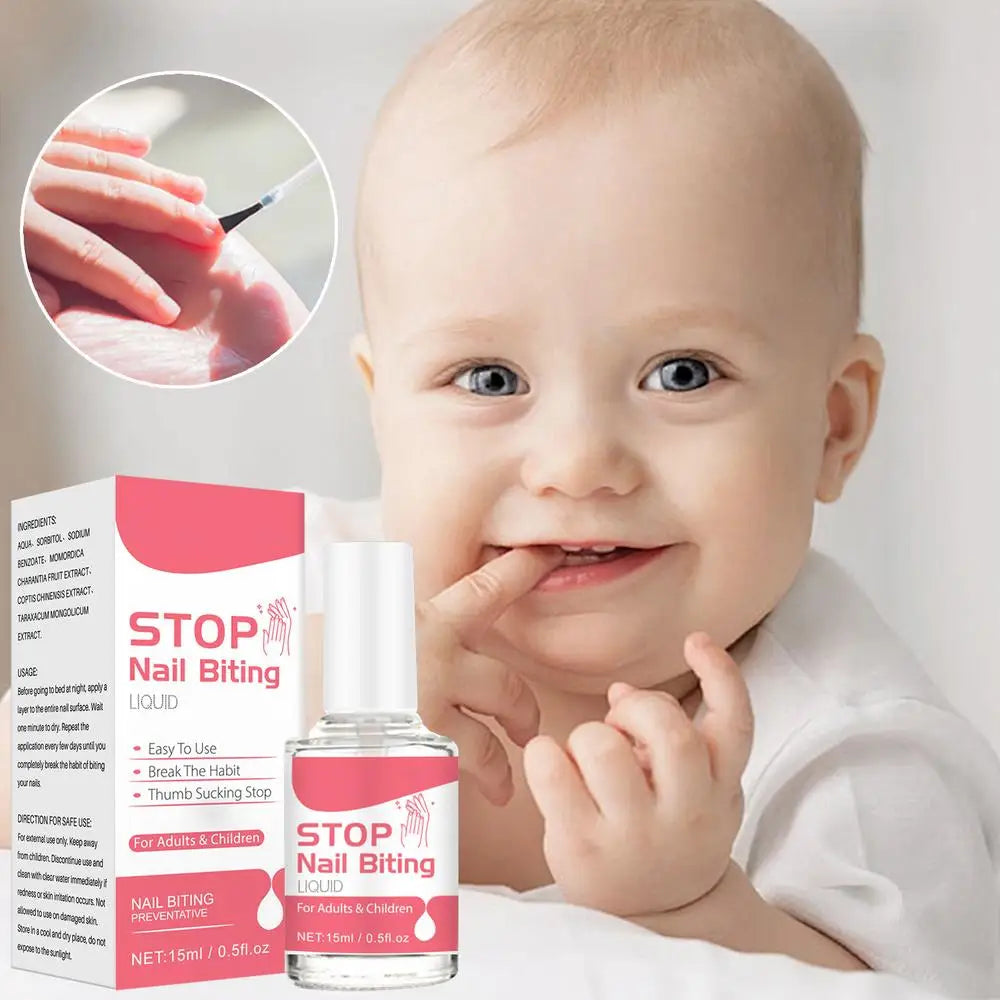 15ml Children Anti-biting Nails Bitter Nail Water No Bite Cuticle Not Nail Polish Biting Care Non-toxic Stop Eating Fingernails