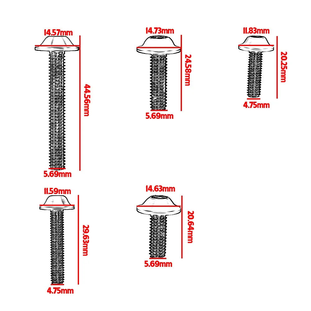 For CFMOTO 675 SR-R 250 SR 800 MTX 250 650 NK 700MT 800MT 450MT 800NK 450CLX SRS Motorcycle Accessories Fairing Bolts Kit Screws