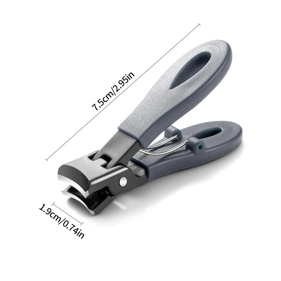 Portable Ultra Sharp Nail Clippers Stainless Steel Wide Jaw Opening Anti Splash Toe Fingernail Trimmers For Woman Man