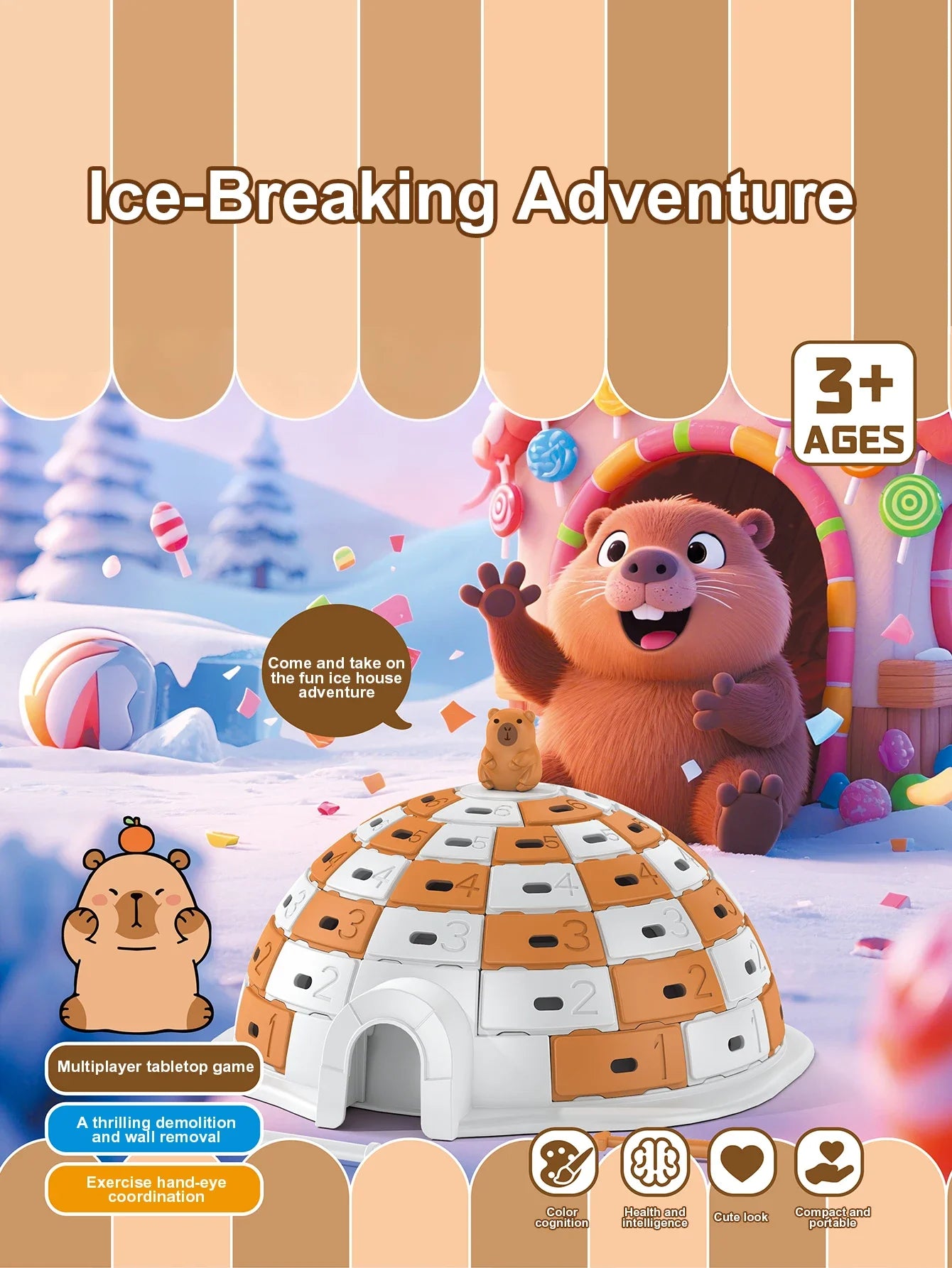 Children's Ice Breaking Challenge Toys Puzzle Hands on Brainstorming Desktop Games Parent Child Interaction Gifts