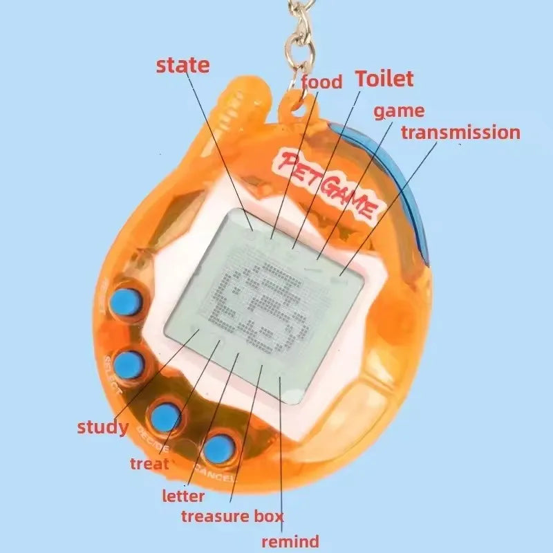 Interactive 3D Virtual Pet Toy - Collector's Edition - Aqua Blue | Perfect Gift for Holidays & Gamers Tamagotchi