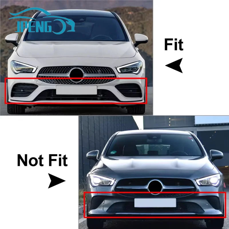 Fit For Mercedes-Benz Accessories C118 CLA180 CLA200 2020+ Front Bumper Canard Side Air Vent Splitter Fins Decorative Cover
