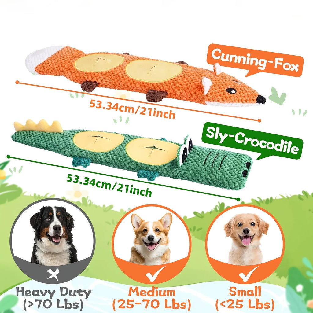 Interactive Toys Dog Toys for Aggressive Chewers, No Stuffing Interactive Dog Toys for Boredom and Teething, Squeaky Chew Toy