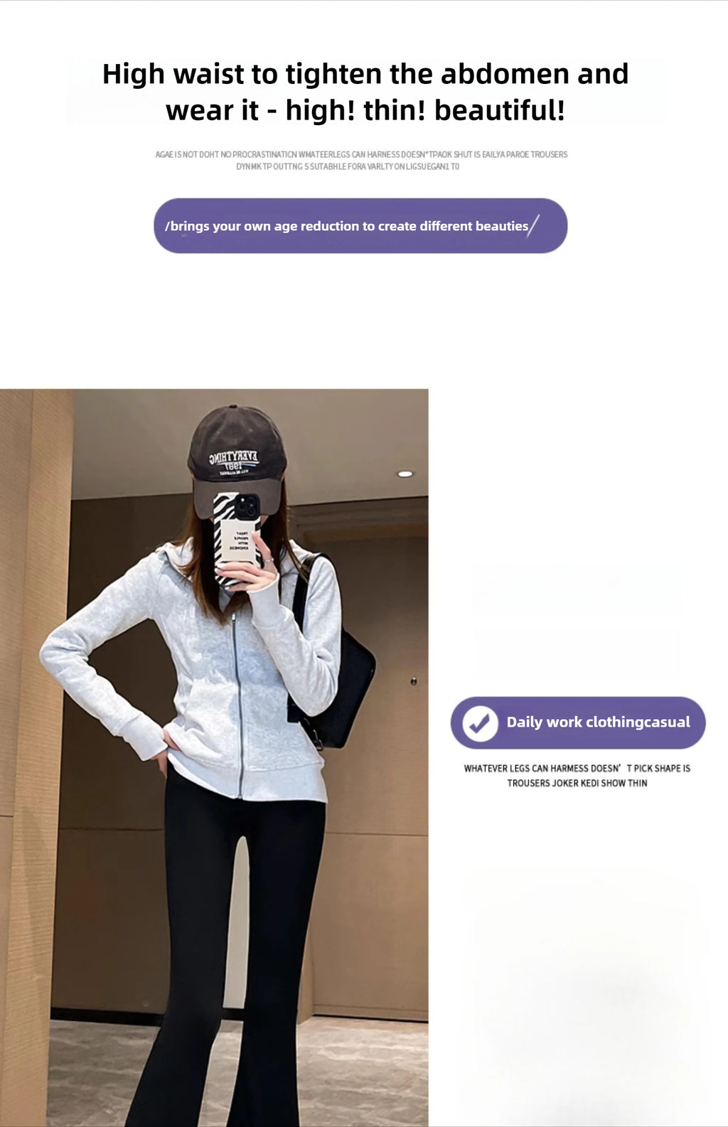 Shark Flared Pants for Women High Waist Skinny Black Casual Spring Autumn 2025 Dance Yoga Micro-Pull