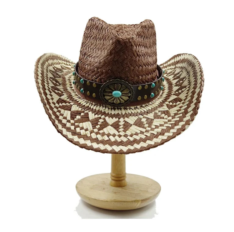 Straw hat women breathable sun hat fashion hollow retro straw hat hand-woven summer travel straw hat gorras para hombres