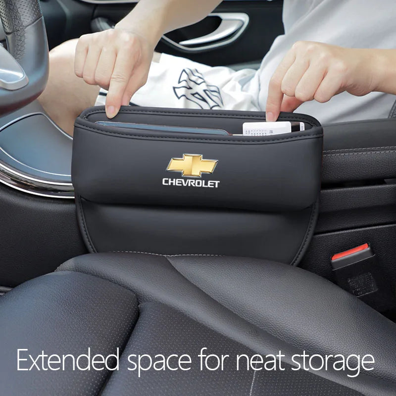 Car Accessories Seat Gap Organizer Box Leak-proof Storage Bag For Chevrolet Z71 Aveo Impala Lacetti Malibu Sail SS Cruze Sonic