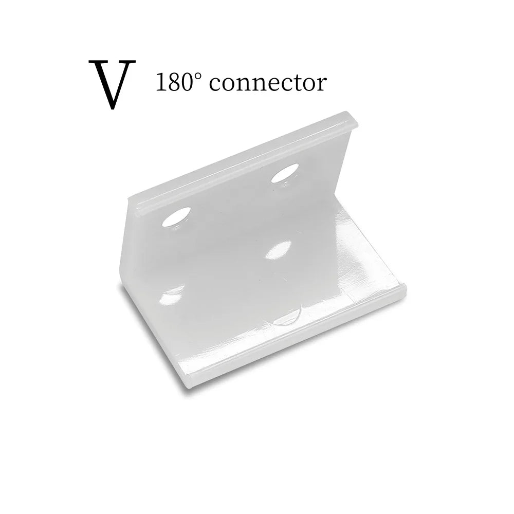 1-30pcs/Lot perfil aluminio led Corner Aluminium Profile Channel Holder for LED Strip Light Bar Cabinet Lamp Kitchen Closet