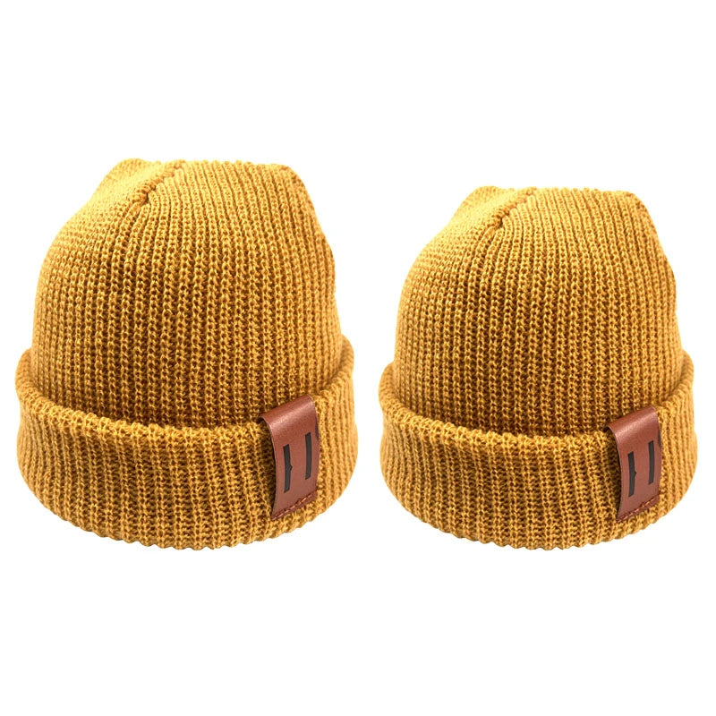 Knit Mother Kids Hat Baby Beanie for Boys Winter Baby Girl Hats Children Cap Infant Bonnet Toddler Accessories 1PC