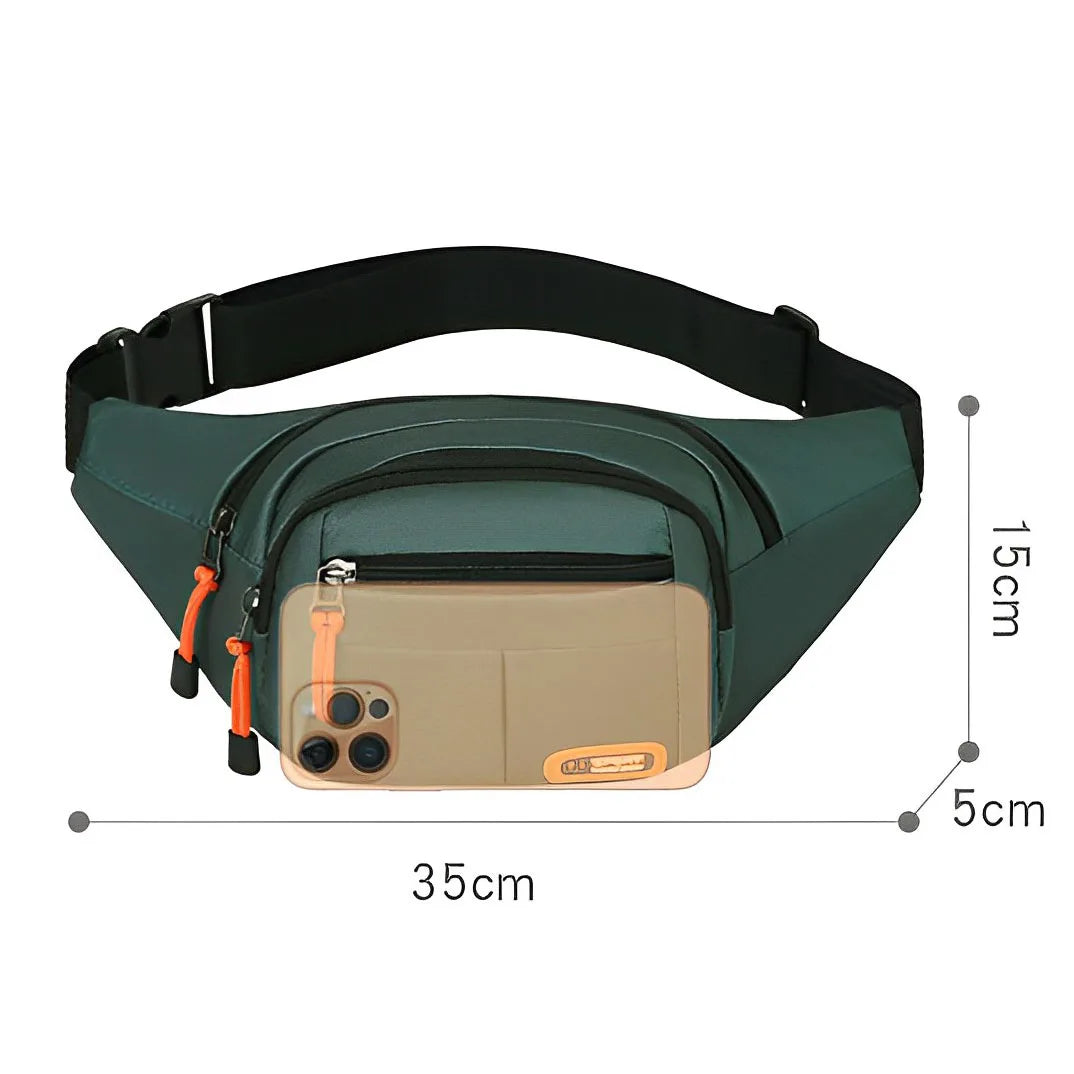 Oxford Waterproof Unisex Waist Bag - Large Capacity, Wear - Resistant Multifunctional Fanny Pack (Riñoneras Para Hombre)