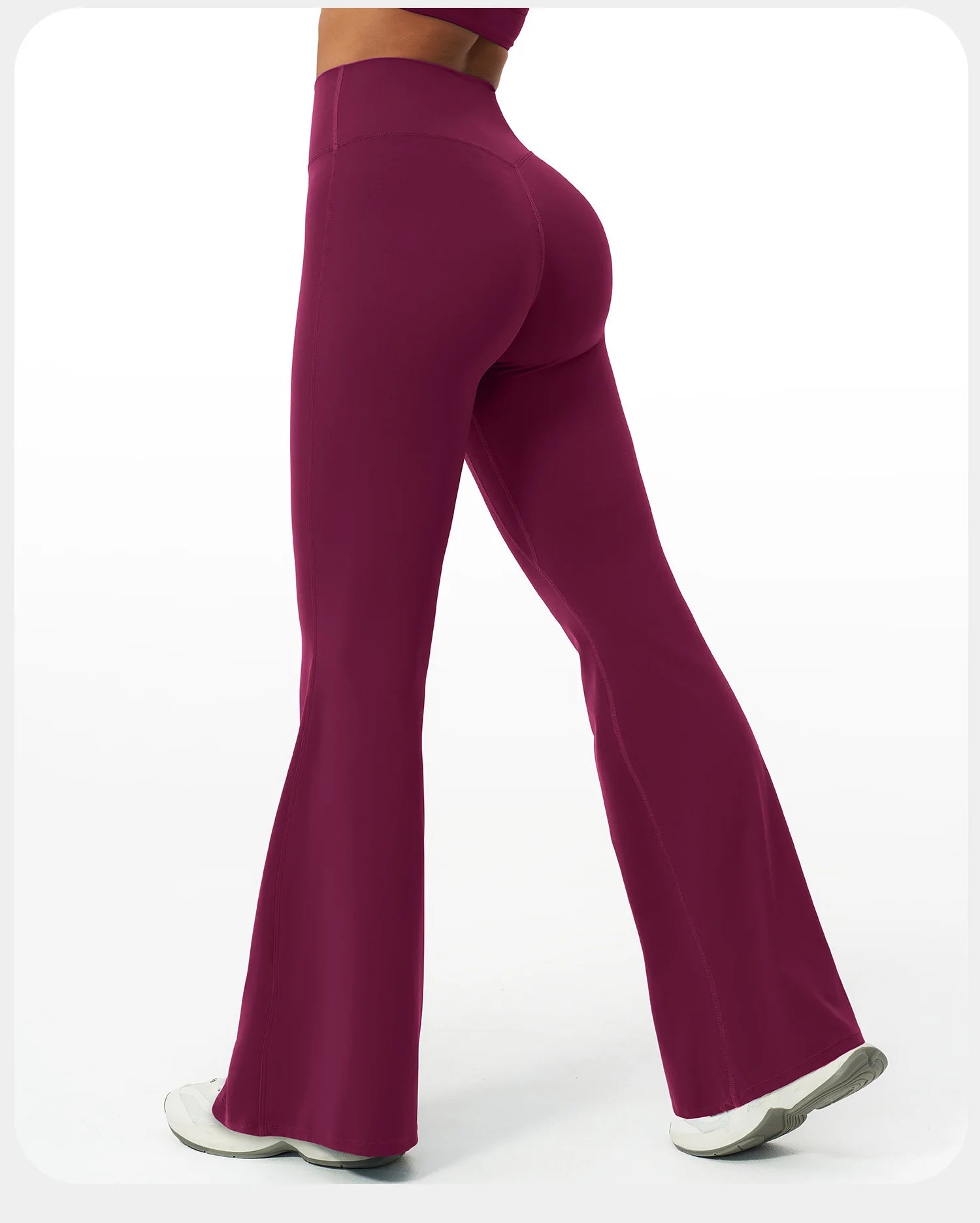 Yoga Flared Pants Women Fitness Bell Bottom Running Cycling Flared Trousers Sports Pants Female High Waist Wide Leg Yoga Pants