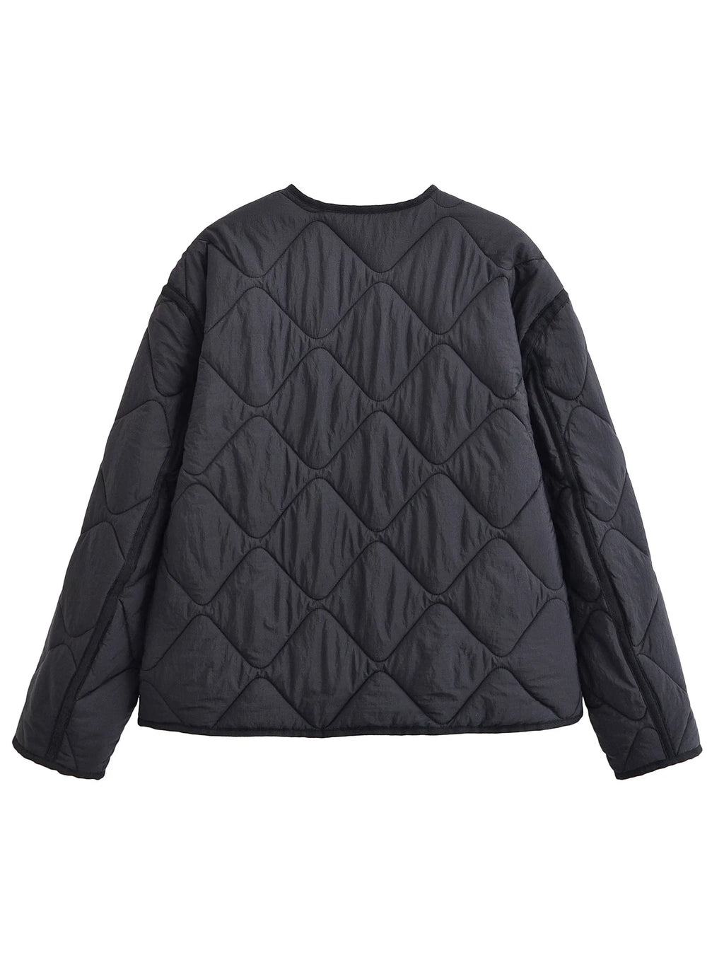 Nlzgmsj Autumn Winter Women's Solid Single-breasted O-Neck Jacket Fashion  Long Sleeve Coat  Street Casual  Short  Jacket