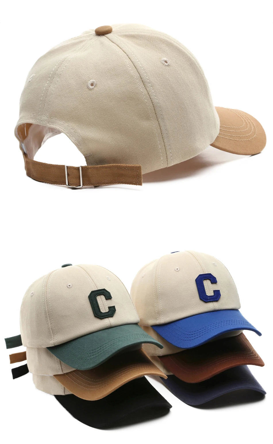 FS Fashion Khaki Baseball Caps For Men Luxury Brand Women Hat Cotton Summer Trucker Hats Street Hip Hop Caps Casquette Femme