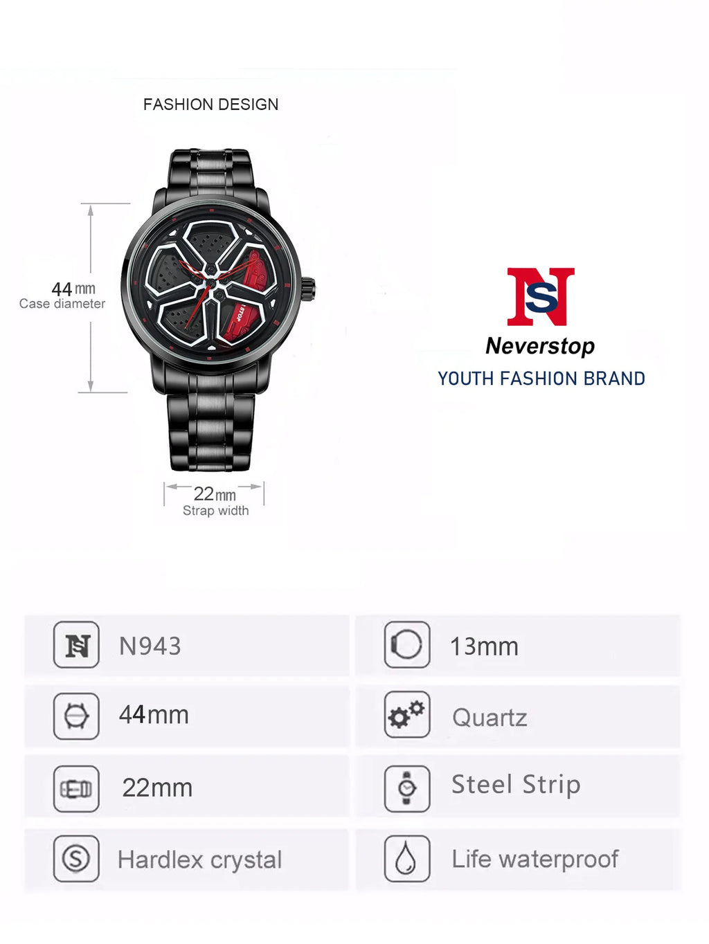 2025 NIBOSI Watches for Men Men Watch Quartz Watch Men Fashion Spinning Supar Car Wheel Watches for Men Relogio Masculino