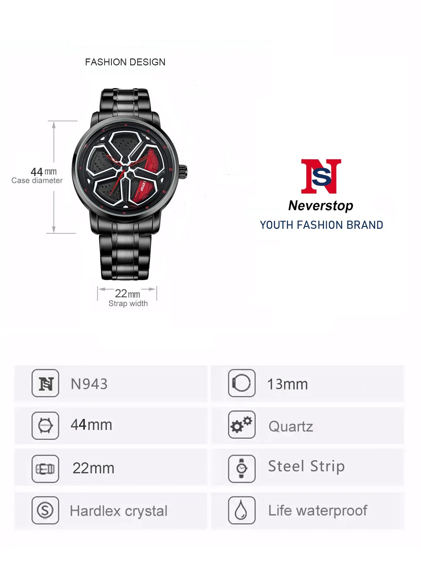 2025 NIBOSI Watches for Men Men Watch Quartz Watch Men Fashion Spinning Supar Car Wheel Watches for Men Relogio Masculino