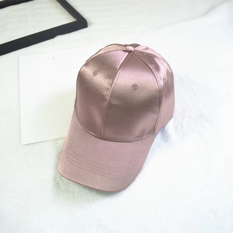 Baseball Cap Women Hat Summer Hats for Women Men Satin Sold Baseball Cap Snapback Casquette Gorras Para Hombres Casual Sport Hat