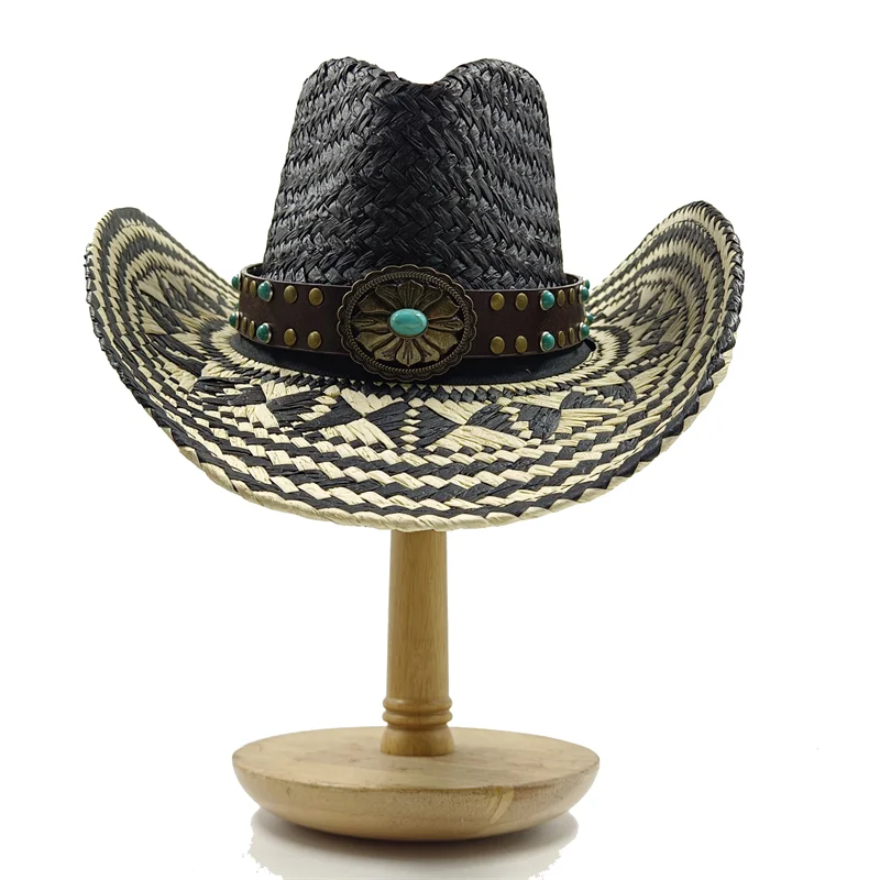 Straw hat women breathable sun hat fashion hollow retro straw hat hand-woven summer travel straw hat gorras para hombres
