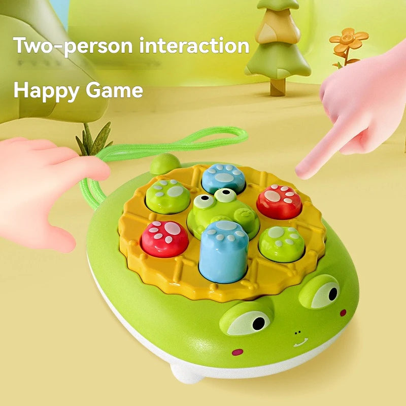 Mini Handheld Press-And-Play Educational Stress-Relief Toy, Parent-Child Interactive Toy, Three Colors, Easy to Carry, Enhances Concentration and Reaction Ability