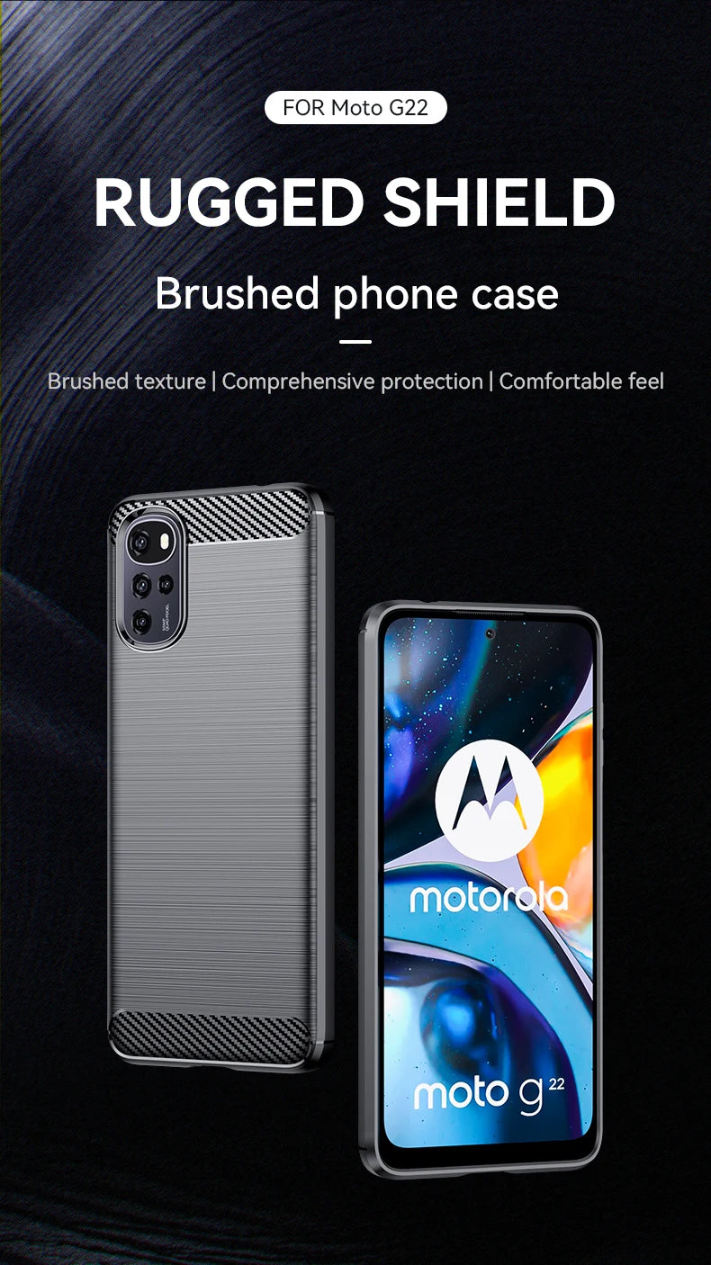 For Motorola Moto G22 Case For Motorola Moto G22 Coque Shockproof Protective Silicone Phone Bumper For Moto G22