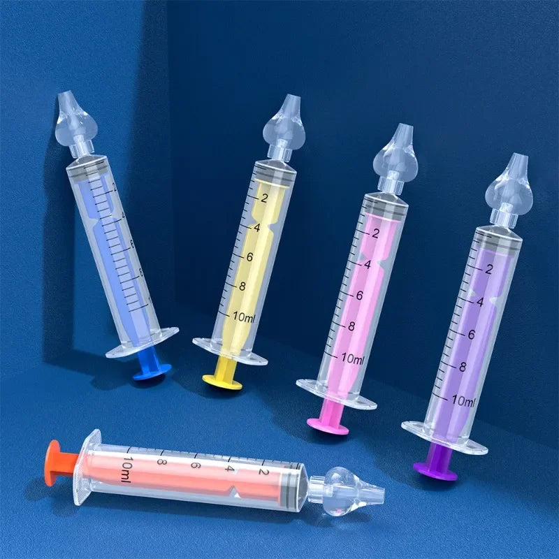 10ML Needle Tube Babies Nasal Aspirator Silicone Baby Nose Cleaner Nose Care Cleaner Rhinitis Washer Newborn Nasal Irrigator