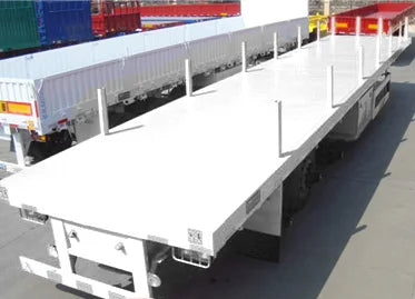 JKG 3 Axle 40ton Flatbed Trailer Flat Deck Flat Bed Semi Trailer 20/40Ft Container Chassis Flat Top Trailer