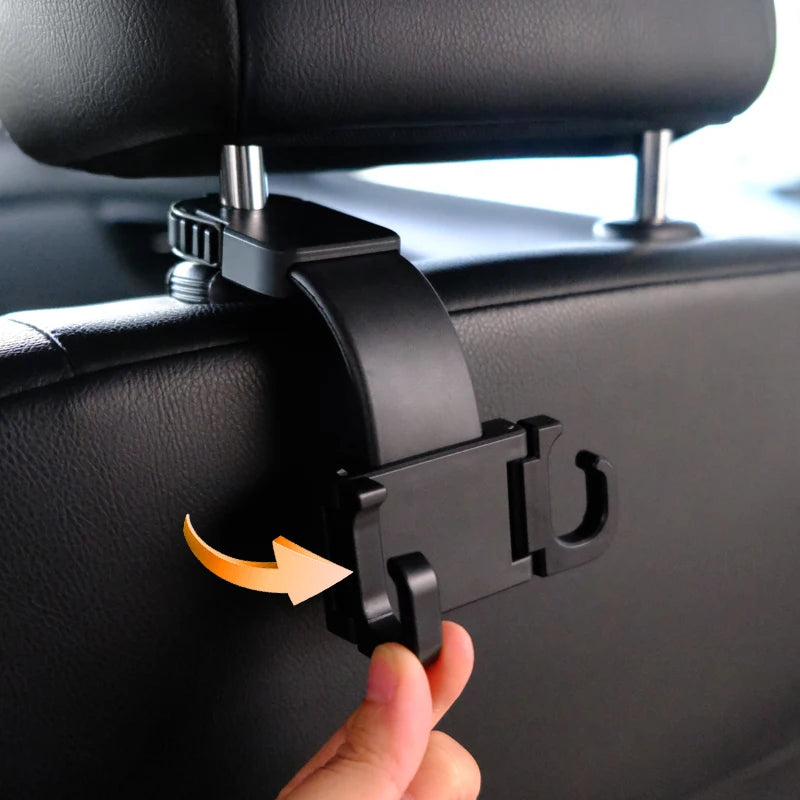 Hipacool Car Storage Hook Car Accessories Interior Universal Car Bracket Auto Clips Front Seat Headrest Organizer Holder Hook