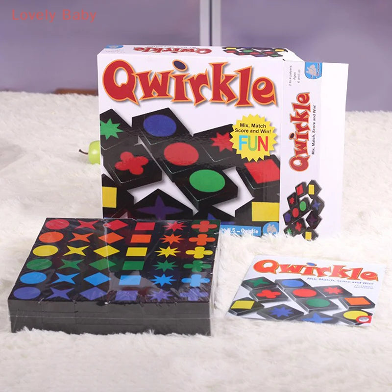 Christmas Gifts New Children's Educational Toys Qwirkle Wooden Chess Parent Child Interactive Games Children's Adult Toys
