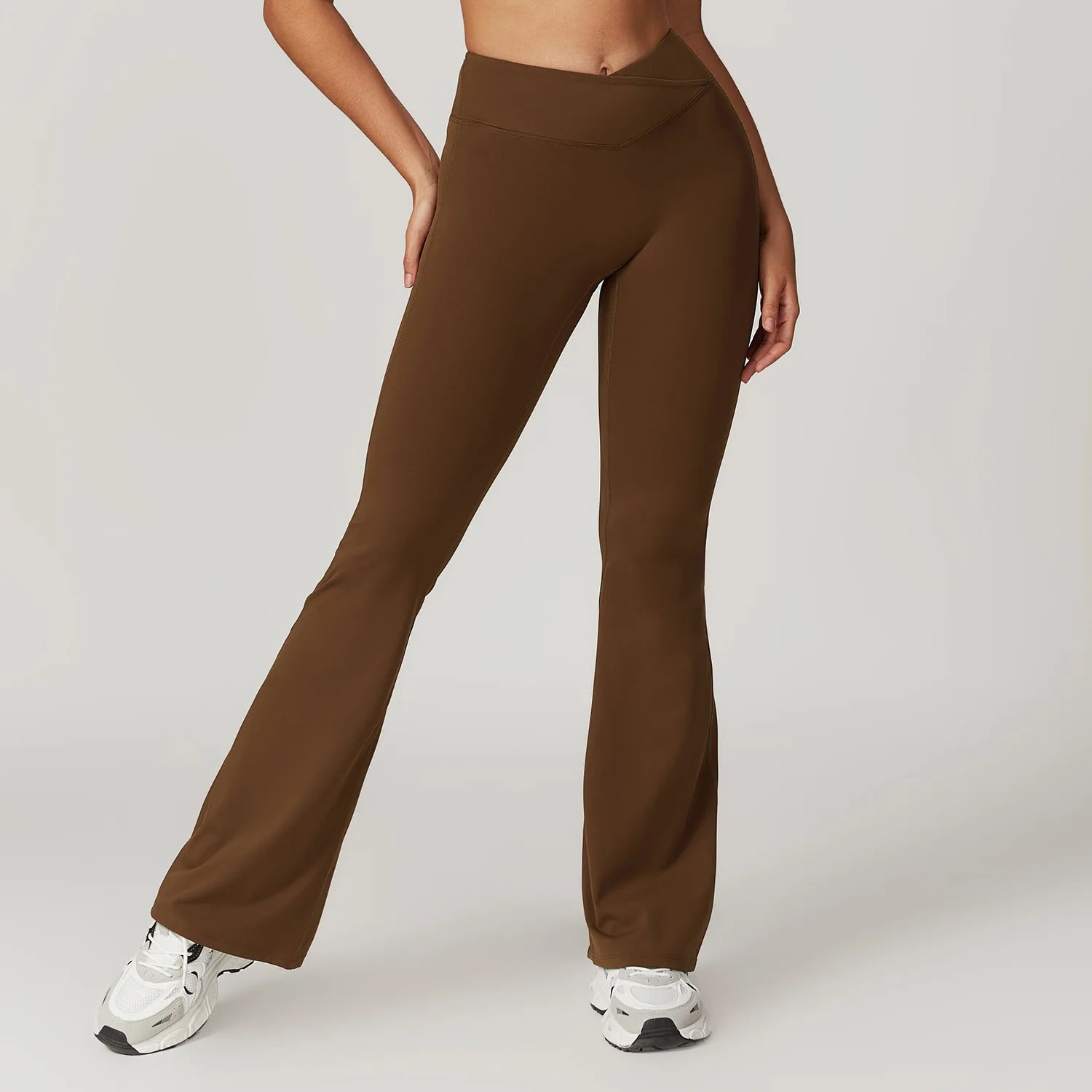 Flared Pants Women Yoga Bell-bottoms Tight Lifting Dance High Waist Tights Sport Pants Gym Running Breathable Fitness Leggings