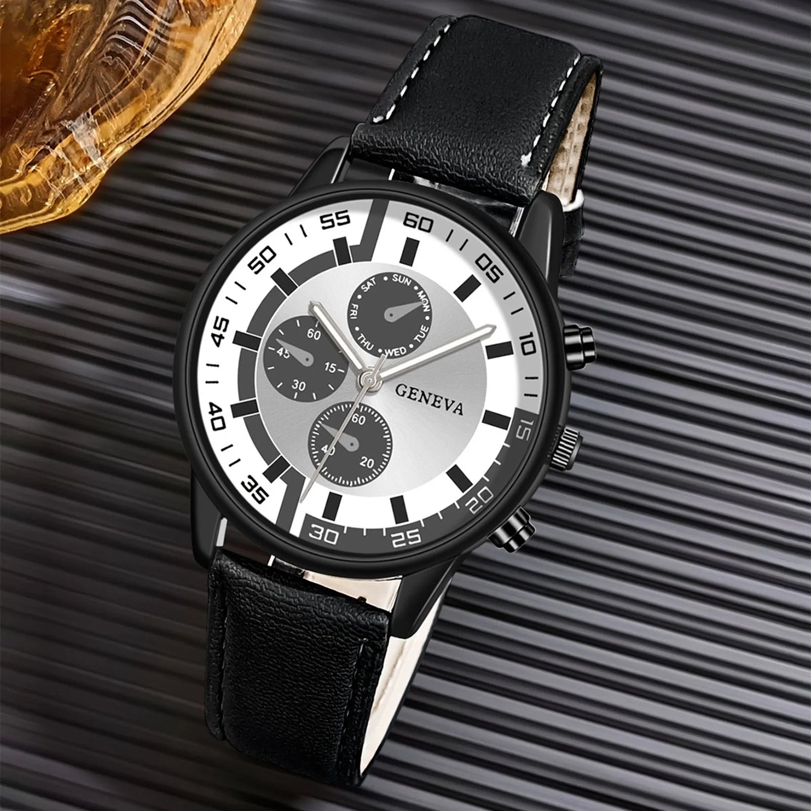 Quartz Watches For Men Leather Strap Wristwatches Top Luxury Brand Man Watch Business Men's Clock Gift Reloj Hombres