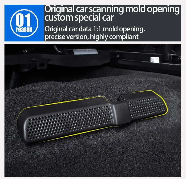 for Volvo XC60 MK2 2018~2021 2022 2023 Accessories Under Seat Air Conditioner Vent Outlet Cover Anti-Clogging Auto Sticker Part