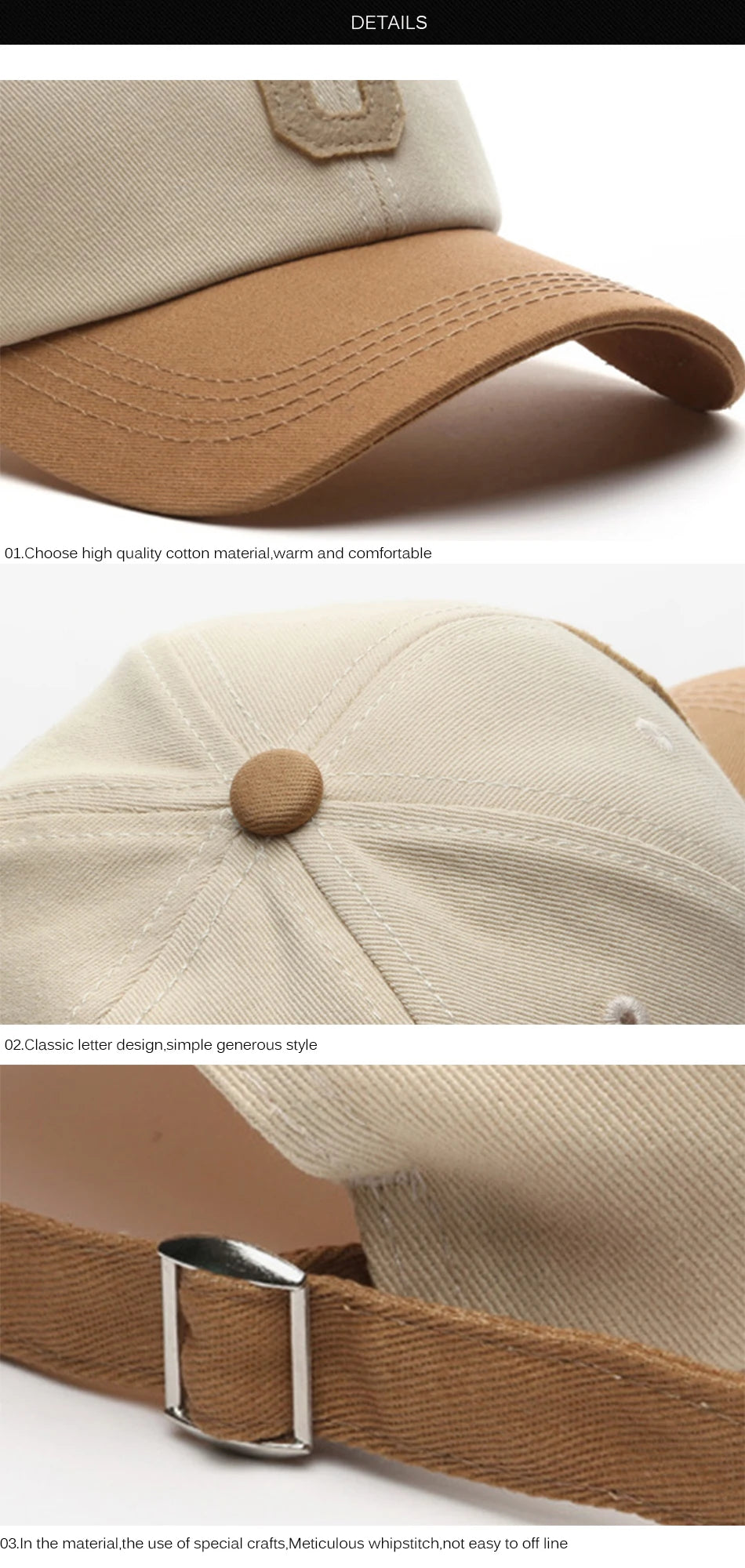 FS Fashion Khaki Baseball Caps For Men Luxury Brand Women Hat Cotton Summer Trucker Hats Street Hip Hop Caps Casquette Femme