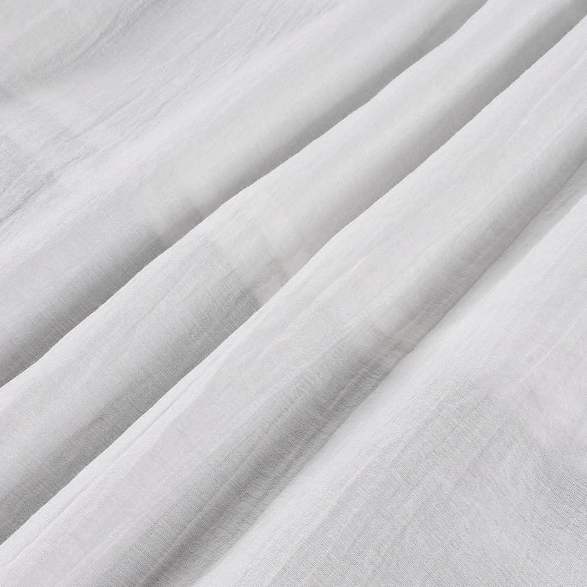 Linad Summer Casual White Long Dress Sexy Loose Backless Split Dresses Woman Street Chic V Neck Straight Dress For Women 2025