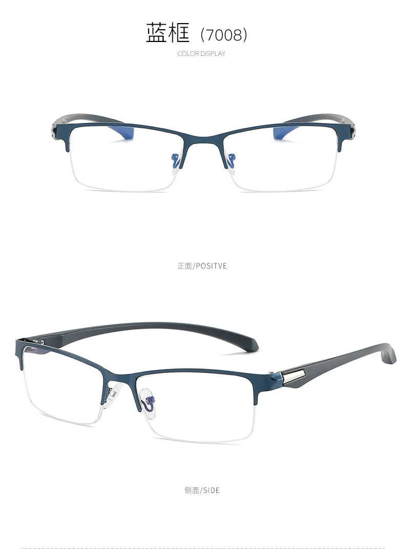 IENJOY Half-frame Reading Glasses Gafas de lectura para hombres High Quality Business Glasses Presbyopic Eyeglasses 1.0 2.0 3.0