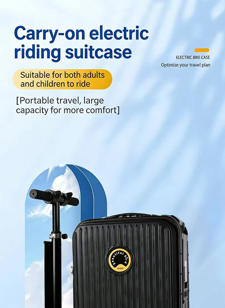 Maleta Eléctrica Inteligente — Función de Avance y Reversa Automática