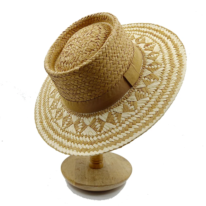 Straw hat women breathable sun hat fashion hollow retro straw hat hand-woven summer travel straw hat gorras para hombres